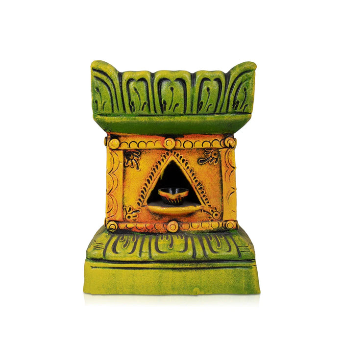 Tulasi Maadam Clay Golu Bommai - 13 x 6.5 Inches | Giri Golu Doll/ Navaratri Golu Bomma/Gombe/Bommai