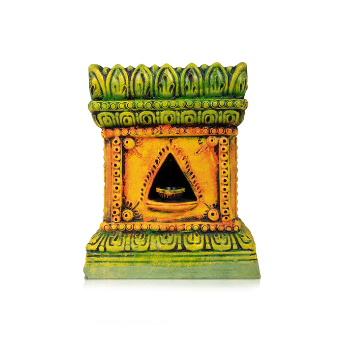 Tulasi Maadam Clay Golu Bommai - 14 x 7 Inches | Giri Golu Doll/ Navaratri Golu Bomma/Gombe/Bommai