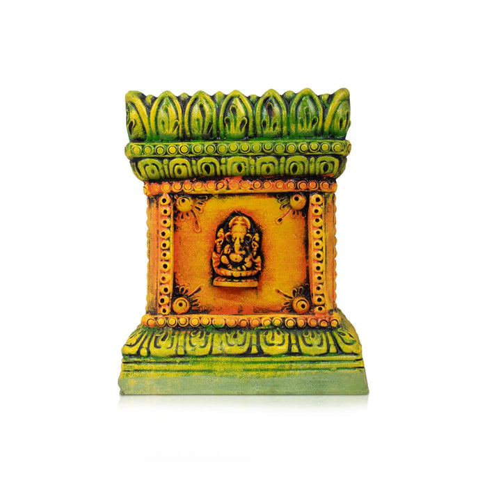 Tulasi Maadam Clay Golu Bommai - 14 x 7 Inches | Giri Golu Doll/ Navaratri Golu Bomma/Gombe/Bommai