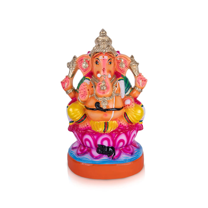 Ganesh Murti Paper Mache Golu Bommai - 21 X 14 Inches | Giri Golu Doll/ Navaratri Gombe/ Navratri Decor