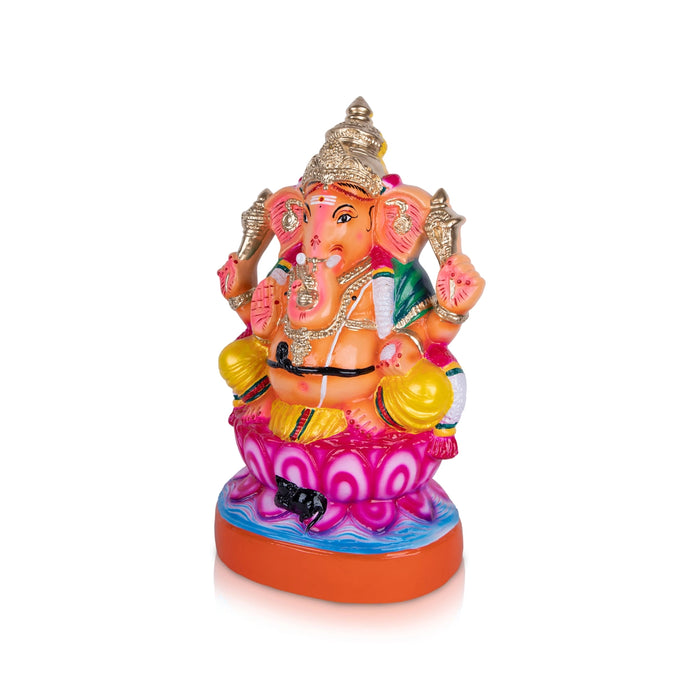 Ganesh Murti Paper Mache Golu Bommai - 21 X 14 Inches | Giri Golu Doll/ Navaratri Gombe/ Navratri Decor