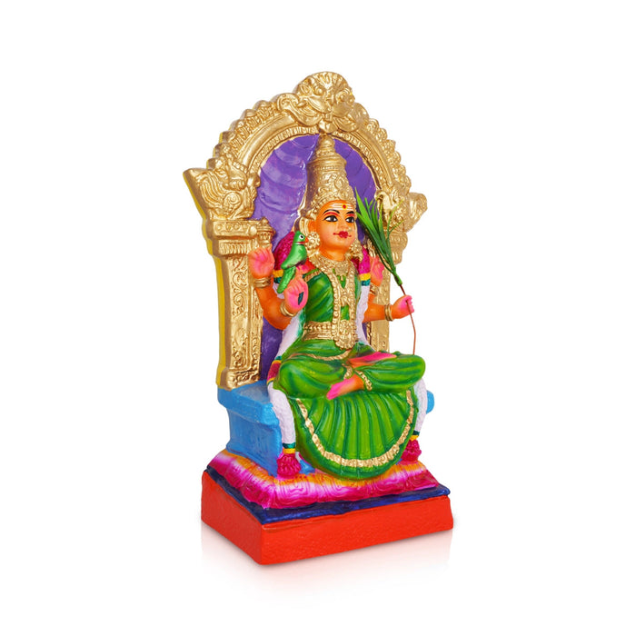 Kamakshi Idol Paper Mache Golu Bommai - 15 X 7 Inches | Navaratri Gombe/ Giri Golu Doll/ Navratri Decor