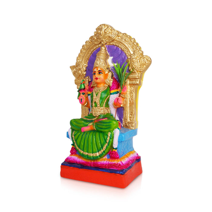 Kamakshi Idol Paper Mache Golu Bommai - 15 X 7 Inches | Navaratri Gombe/ Giri Golu Doll/ Navratri Decor