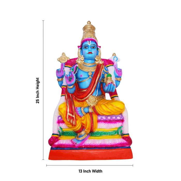 Dhanvantari Murti Paper Mache Golu Bommai - 25 X 13 Inches | Giri Golu Doll/ Navaratri Gombe/ Navratri Decor