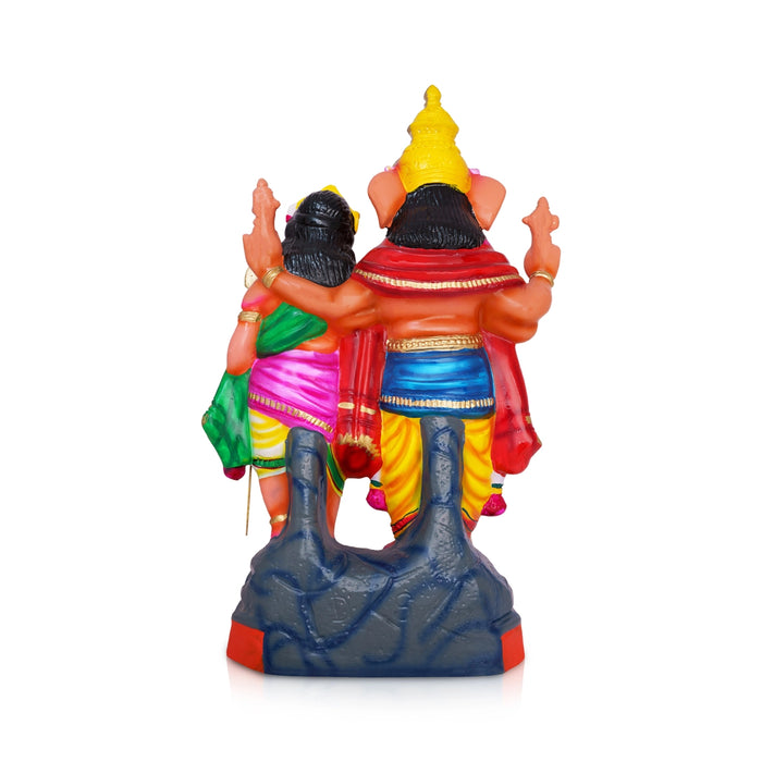 Ganesh Muruga Paper Mache Golu Bommai - 24 X 11 Inches | Giri Golu Doll/ Navaratri Gombe/ Navratri Decor