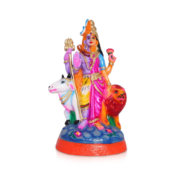 Arthanareeswarar Statue Paper Mache Golu Bommai- 16 X 8 Inches | Navaratri Gombe/Navratri Decor/ Giri Golu Doll