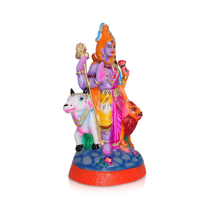 Arthanareeswarar Statue Paper Mache Golu Bommai- 16 X 8 Inches | Navaratri Gombe/Navratri Decor/ Giri Golu Doll