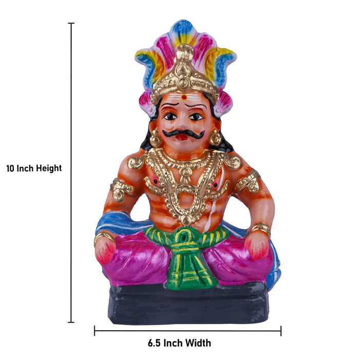 Maya Bazar Clay Golu Bommai Set - 10 Inches | Giri Golu Doll/ Navaratri Golu Bomma/ Bommai/ Gombe
