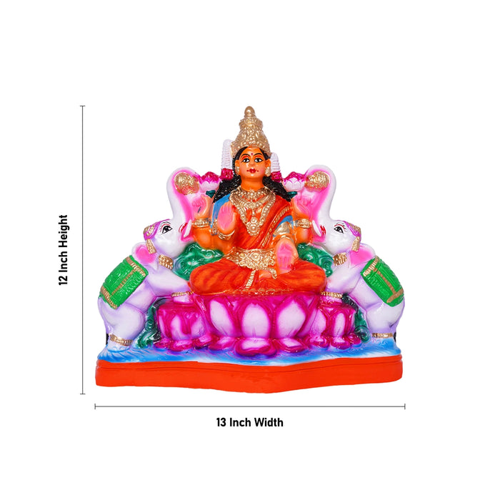 Ashta Lakshmi Clay Golu Bommai Set - 12 x 13 Inches | Giri Golu Doll/ Navaratri Golu Bomma/ Gombe/ Bommai