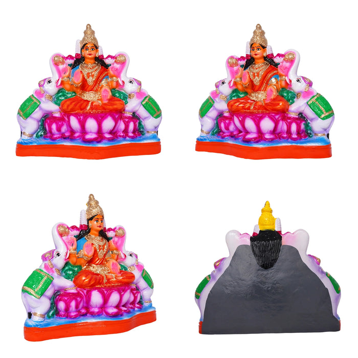 Ashta Lakshmi Clay Golu Bommai Set - 12 x 13 Inches | Giri Golu Doll/ Navaratri Golu Bomma/ Gombe/ Bommai