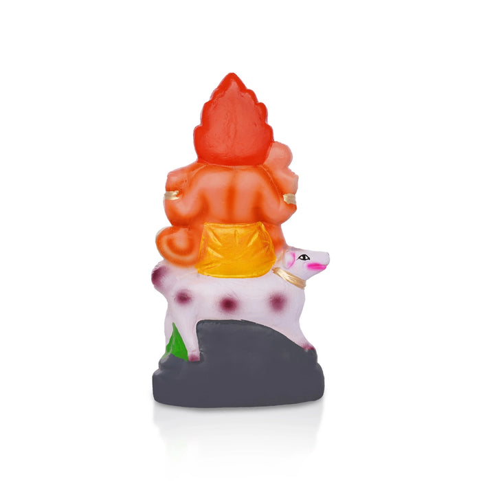 Bhairavar Clay Golu Bommai - 10 x 5.5 Inches | Giri Kolu Bommai/ Navaratri Gombe / Dasara Doll