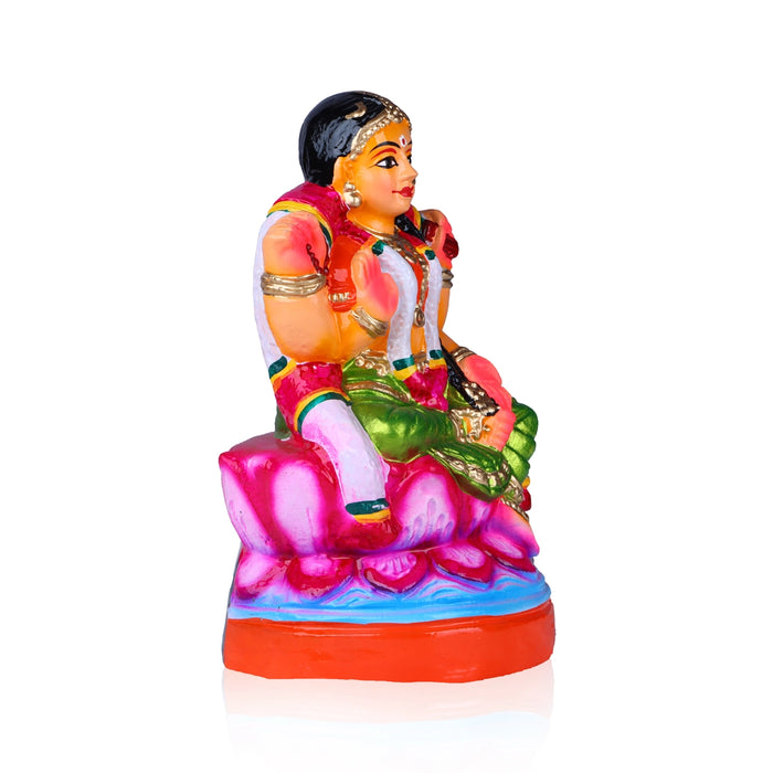 Bala Tripura Sundari Clay Golu Bommai - 10 x 5.5 Inches | Giri Golu Doll/ Navaratri Golu Bomma/Gombe/Bommai