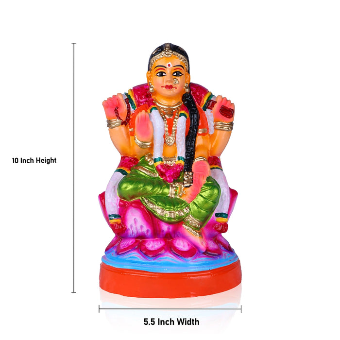 Bala Tripura Sundari Clay Golu Bommai - 10 x 5.5 Inches | Giri Golu Doll/ Navaratri Golu Bomma/Gombe/Bommai