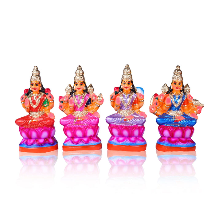 Ashtalakshmi Clay Golu Bommai Set - 9 x 7 Inches | Giri Golu Doll/ Navaratri Golu Bomma/Gombe/Bommai