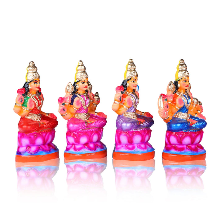 Ashtalakshmi Clay Golu Bommai Set - 9 x 7 Inches | Giri Golu Doll/ Navaratri Golu Bomma/Gombe/Bommai