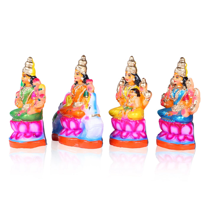 Ashtalakshmi Clay Golu Bommai Set - 9 x 7 Inches | Giri Golu Doll/ Navaratri Golu Bomma/Gombe/Bommai