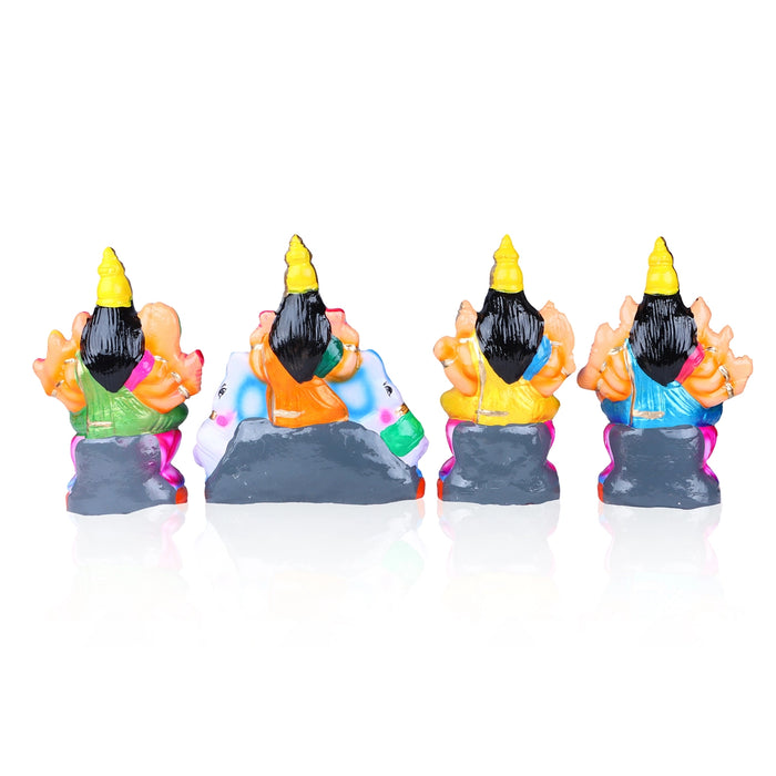 Ashtalakshmi Clay Golu Bommai Set - 9 x 7 Inches | Giri Golu Doll/ Navaratri Golu Bomma/Gombe/Bommai