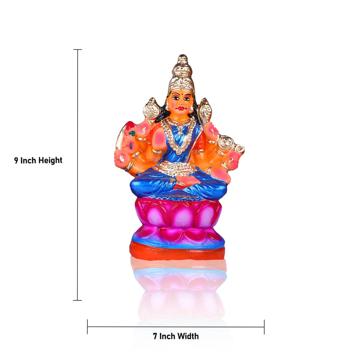 Ashtalakshmi Clay Golu Bommai Set - 9 x 7 Inches | Giri Golu Doll/ Navaratri Golu Bomma/Gombe/Bommai