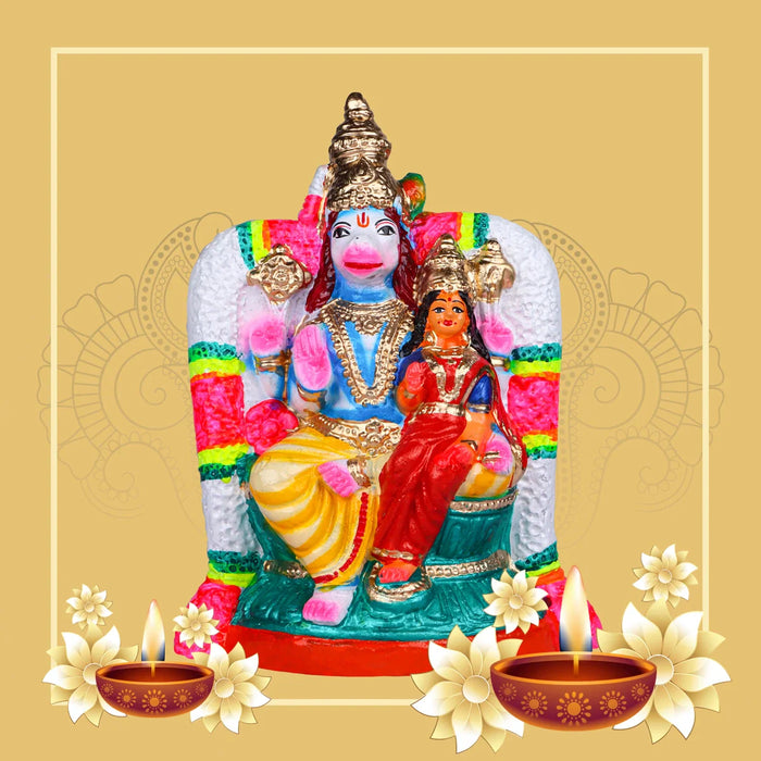 Lakshmi Hayagreevar Clay Golu Bommai - 10 Inches | Giri Golu Doll/ Navaratri Golu Bomma/Gombe/Bommai