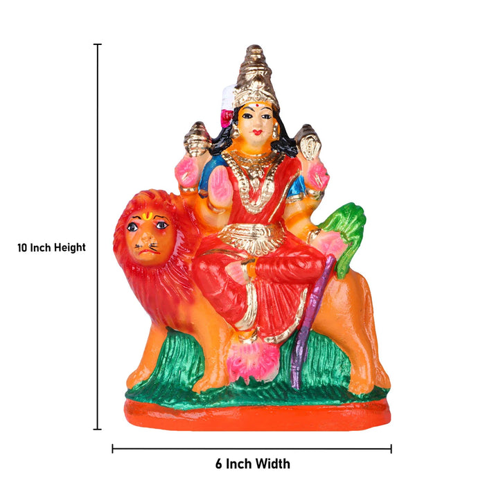 Rajeshwari Clay Golu Bommai - 10 x 6 Inches | Giri Golu Doll/ Navaratri Golu Bomma/Gombe/Bommai