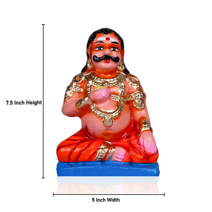 Maya Bazar Clay Golu Bommai Set - 7.5 Inches | Giri Golu Doll/ Navaratri Golu Bomma/Gombe/Bommai