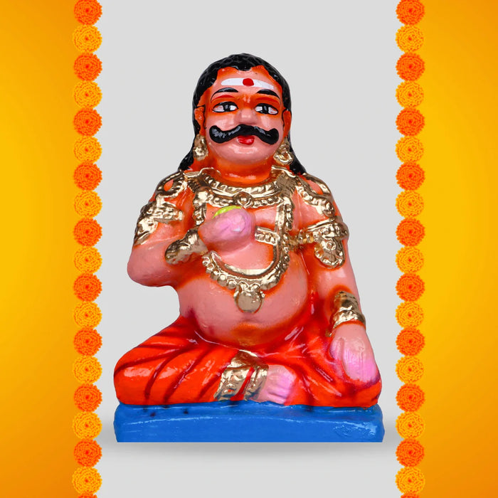 Maya Bazar Clay Golu Bommai Set - 7.5 Inches | Giri Golu Doll/ Navaratri Golu Bomma/Gombe/Bommai