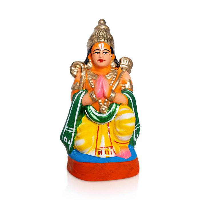 Ramar Pattabishegam Clay Golu Bommai Set - 13.5 x 10 Inches | Giri Golu Doll/ Navaratri Kolu Bomma/ Bommalu