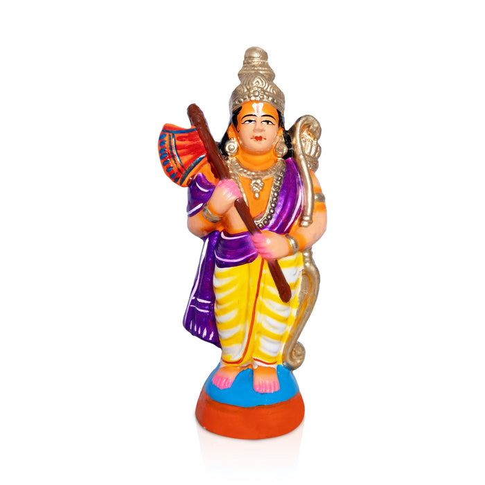Ramar Pattabishegam Clay Golu Bommai Set - 13.5 x 10 Inches | Giri Golu Doll/ Navaratri Kolu Bomma/ Bommalu