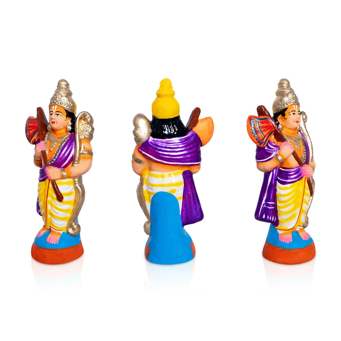 Ramar Pattabishegam Clay Golu Bommai Set - 13.5 x 10 Inches | Giri Golu Doll/ Navaratri Kolu Bomma/ Bommalu