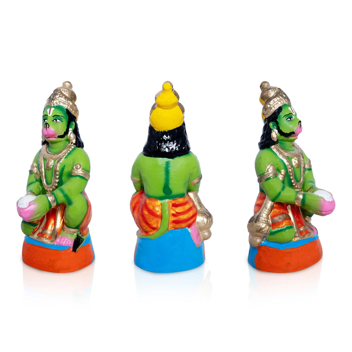 Ramar Pattabishegam Clay Golu Bommai Set - 13.5 x 10 Inches | Giri Golu Doll/ Navaratri Kolu Bomma/ Bommalu