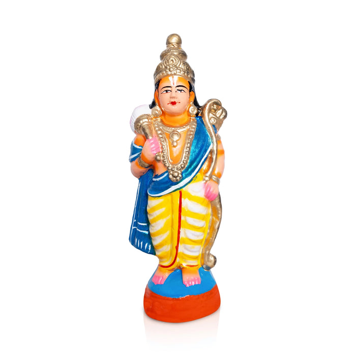 Ramar Pattabishegam Clay Golu Bommai Set - 13.5 x 10 Inches | Giri Golu Doll/ Navaratri Kolu Bomma/ Bommalu