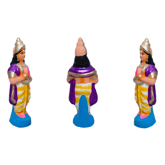 Pradosham Clay Golu Bommai Set - 11 x 8.5 Inches | Golu Doll/ Navaratri Golu Bomma/ Gombe/ Bommai