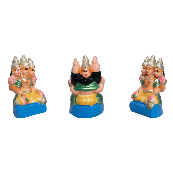 Pradosham Clay Golu Bommai Set - 11 x 8.5 Inches | Golu Doll/ Navaratri Golu Bomma/ Gombe/ Bommai