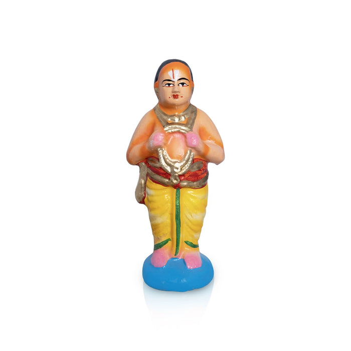 Srirangam Clay Golu Bommai Set - 8.5 x 10.5 Inches | Giri Golu doll/ Navaratri Kolu Bommalu/ Dasara Doll