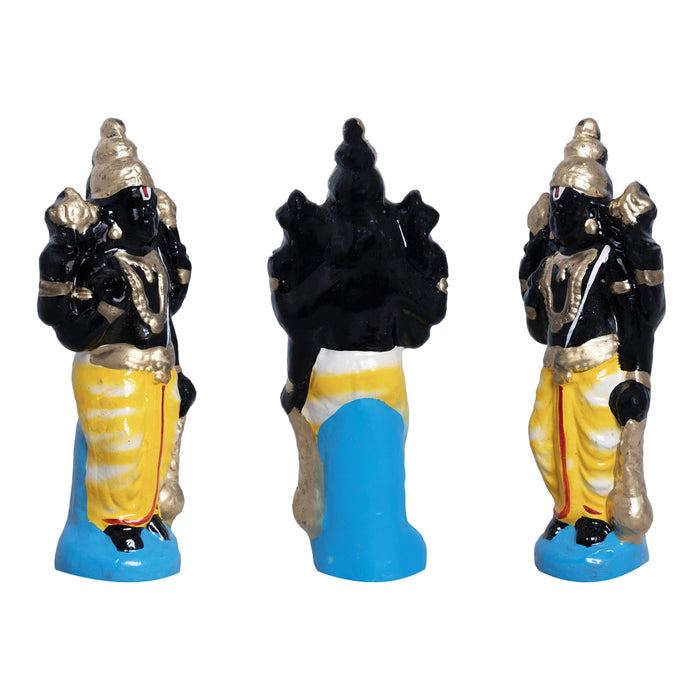 Srirangam Clay Golu Bommai Set - 8.5 x 10.5 Inches | Giri Golu doll/ Navaratri Kolu Bommalu/ Dasara Doll
