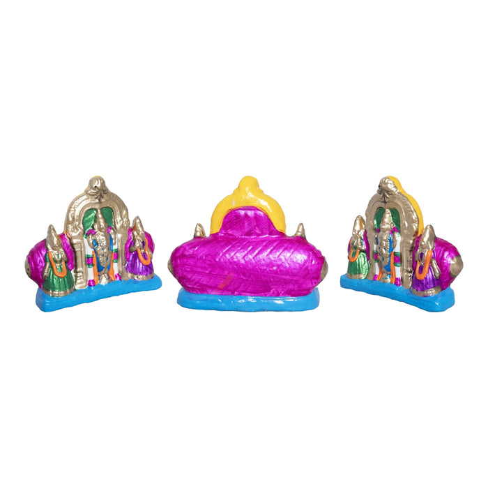 Srirangam Clay Golu Bommai Set - 8.5 x 10.5 Inches | Giri Golu doll/ Navaratri Kolu Bommalu/ Dasara Doll