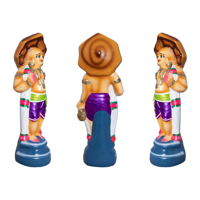 Dasavataram Clay Golu Bommai Set - 10 x 4 Inches | Giri Golu Doll/ Navaratri Golu Bomma/ Gombe/ Bommai