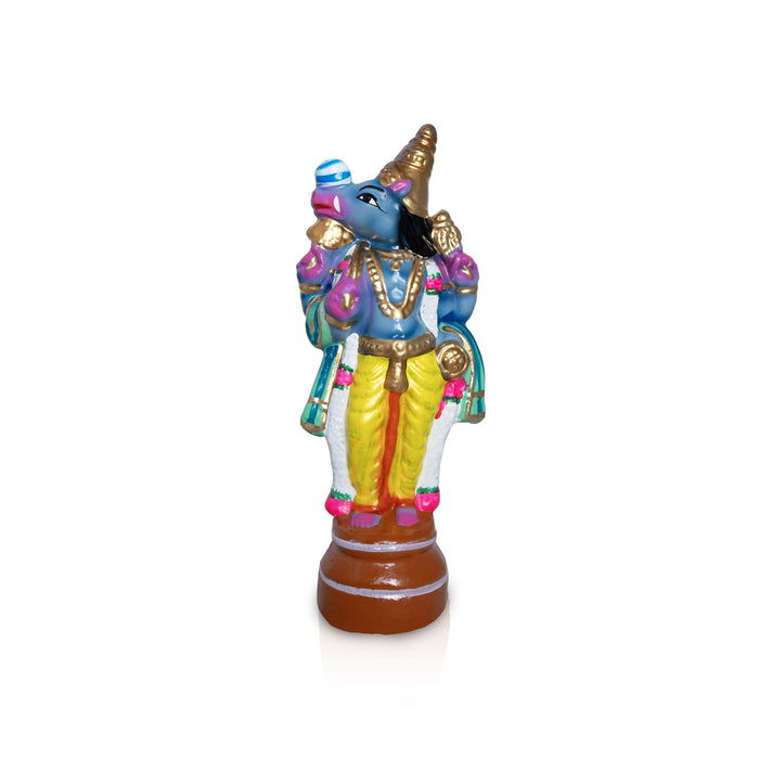 Dasavataram Clay Golu Bommai Set - 10 x 4 Inches | Giri Golu Doll/ Navaratri Golu Bomma/ Gombe/ Bommai