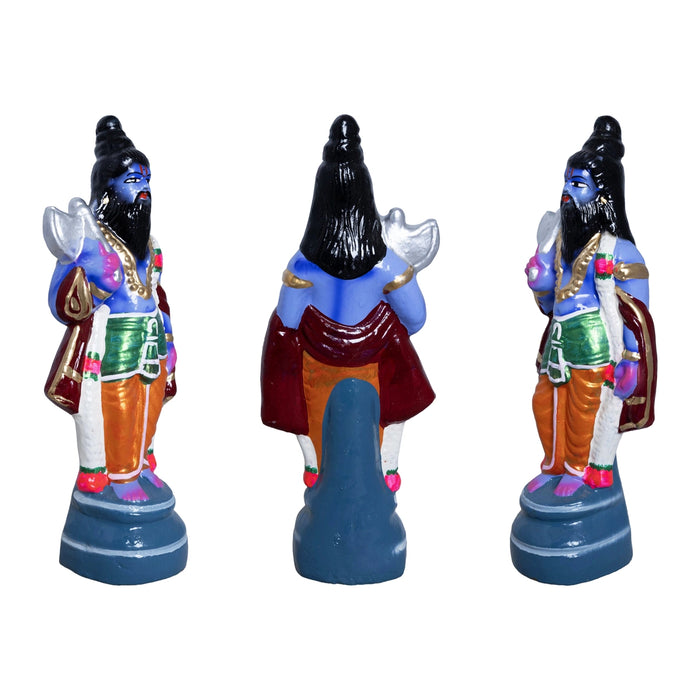Dasavataram Clay Golu Bommai Set - 10 x 4 Inches | Giri Golu Doll/ Navaratri Golu Bomma/ Gombe/ Bommai
