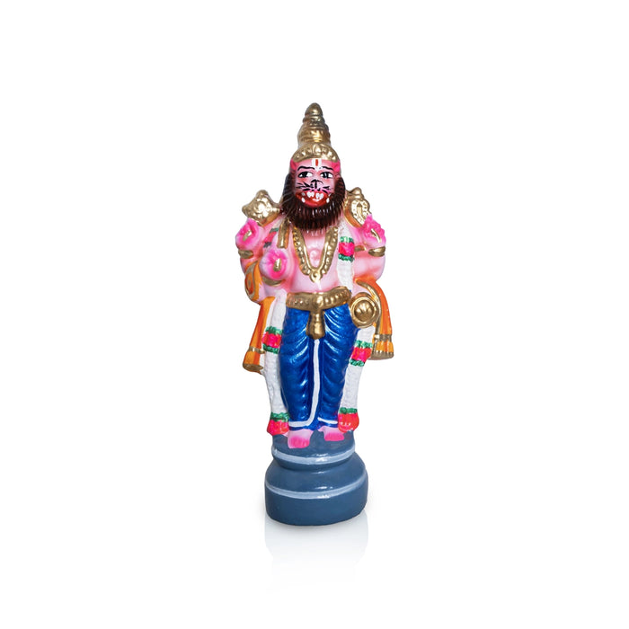 Dasavataram Clay Golu Bommai Set - 10 x 4 Inches | Giri Golu Doll/ Navaratri Golu Bomma/ Gombe/ Bommai