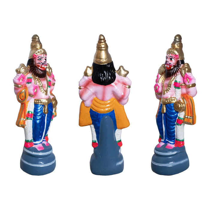 Dasavataram Clay Golu Bommai Set - 10 x 4 Inches | Giri Golu Doll/ Navaratri Golu Bomma/ Gombe/ Bommai