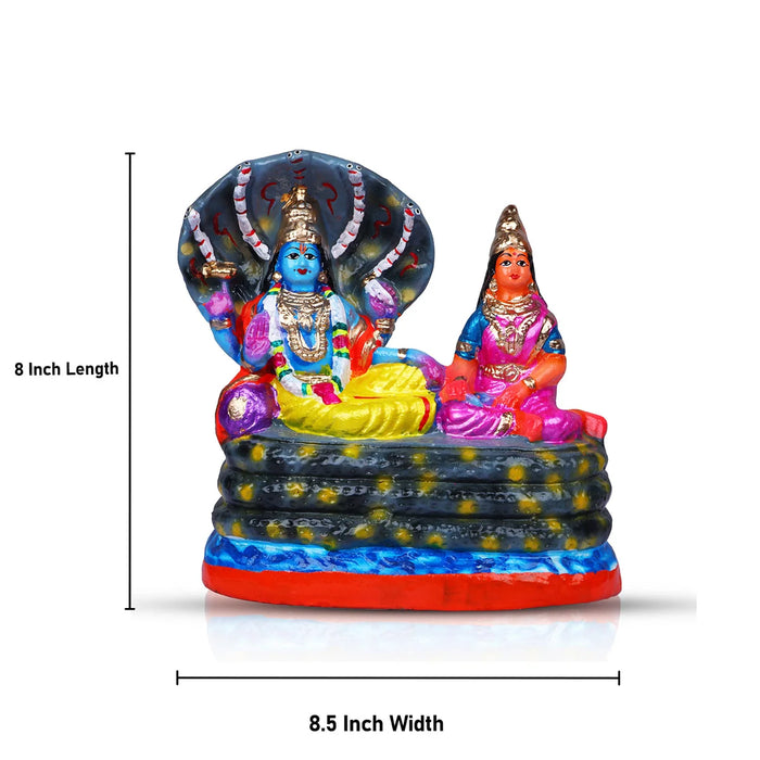 Ranganathar Clay Golu Bommai - 8 x 8.5 Inches | Giri Golu Doll/ Navaratri Golu Bomma/Gombe/Bommai