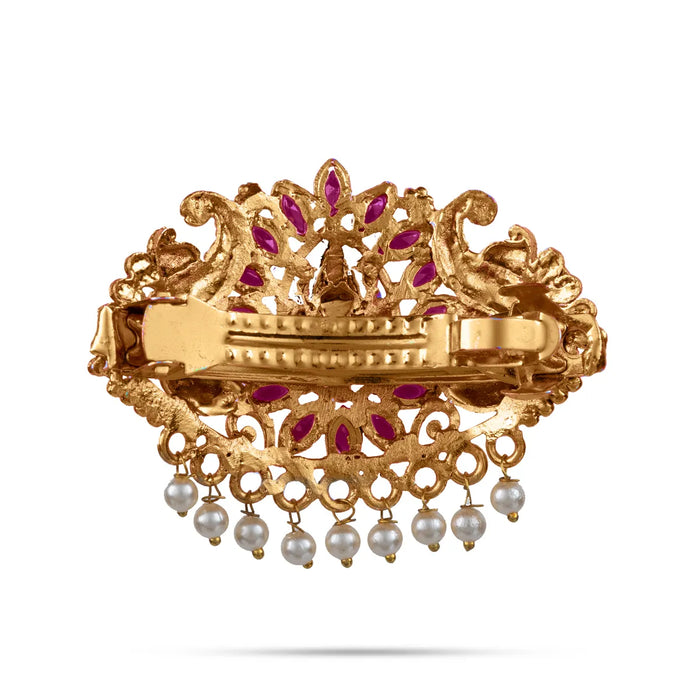 Kemp Hair Clip | Artificial Hair Clip/ Mahalakshmi Design Hair Accessory for Hair Styling/ Assorted Designs