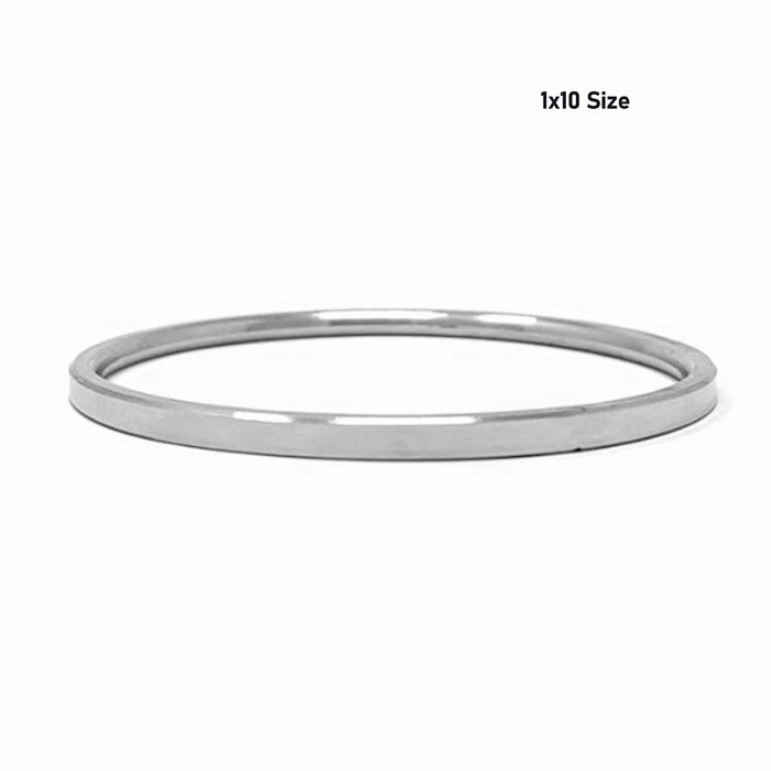 Silver Kada - Size 1 X 10 | Baby Kaapu/ Bracelet Kada/ Bangle Kada For Infant Traditional Wear