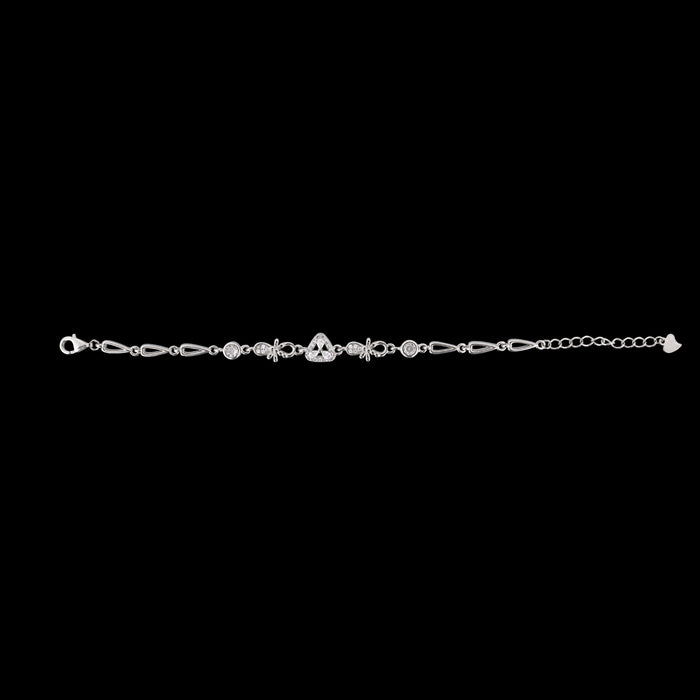 Silver Bracelet - 2 Inch Dia | Stone Design Hand Band/ Hand Bracelet/ Artificial Jewelry For Stylish Wear