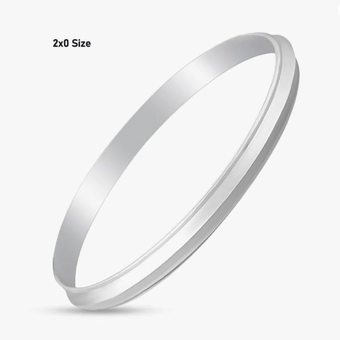 Silver Kada - Size 2 | V Baby Kaapu/ Bracelet Kada/ Bangle Kada For Infant Traditional Wear