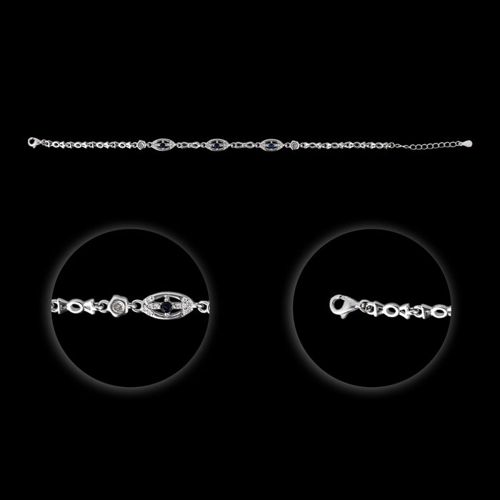 Silver Bracelet | Stone Design Hand Band/ Hand Bracelet/ Artificial Jewelry For Stylish Wear