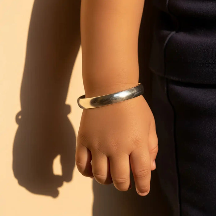 Silver Kada - Size 2 | H Baby Kaapu/ Bracelet Kada/ Bangle Kada For Infant Traditional Wear