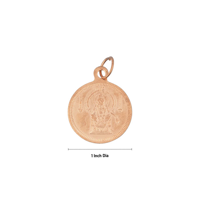 Ganesha Ayyappan Dollar - 1 Inch | Pendant/ Ayyappan Locket for Men & Women