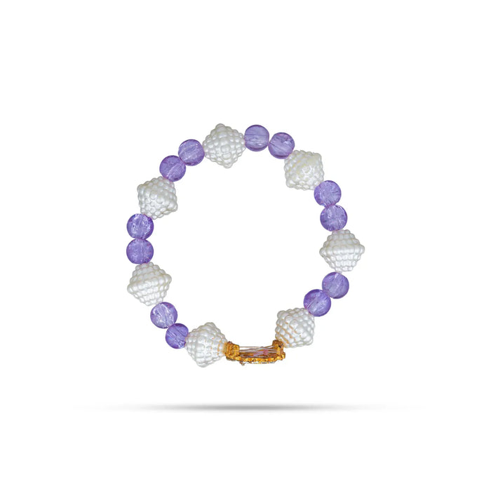 Delhi Guruji Beaded Bracelet - 2.5 Inch Dia | Spiritual Wrist Bracelet / Hand Band for Daily Wear